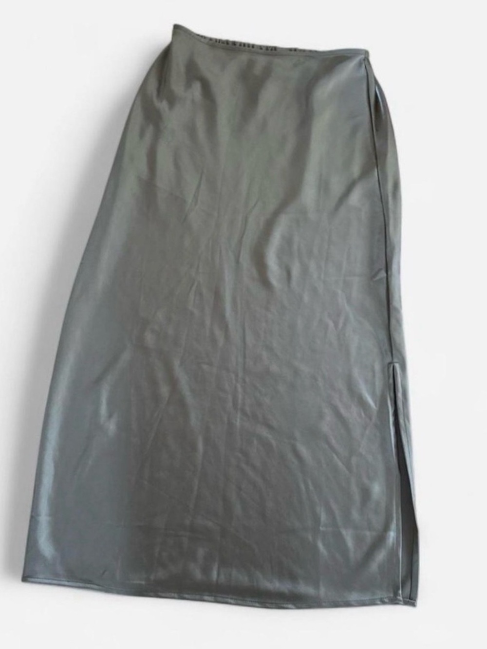 Old Navy Faux Leather Maxi Skirt in Gray
